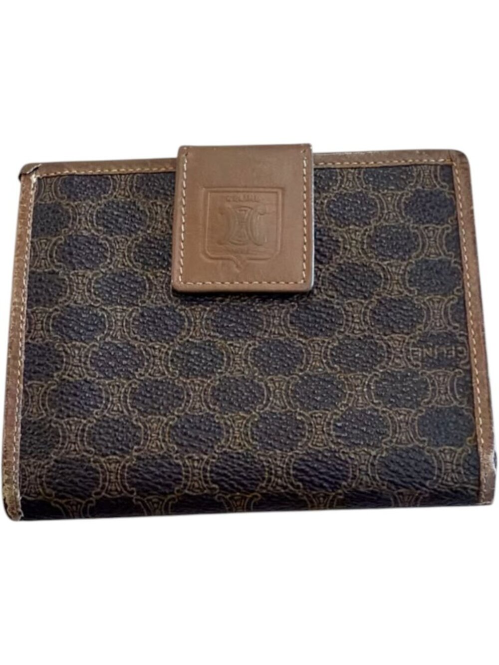 700143CR C1 Celine Wallet Brown PVC